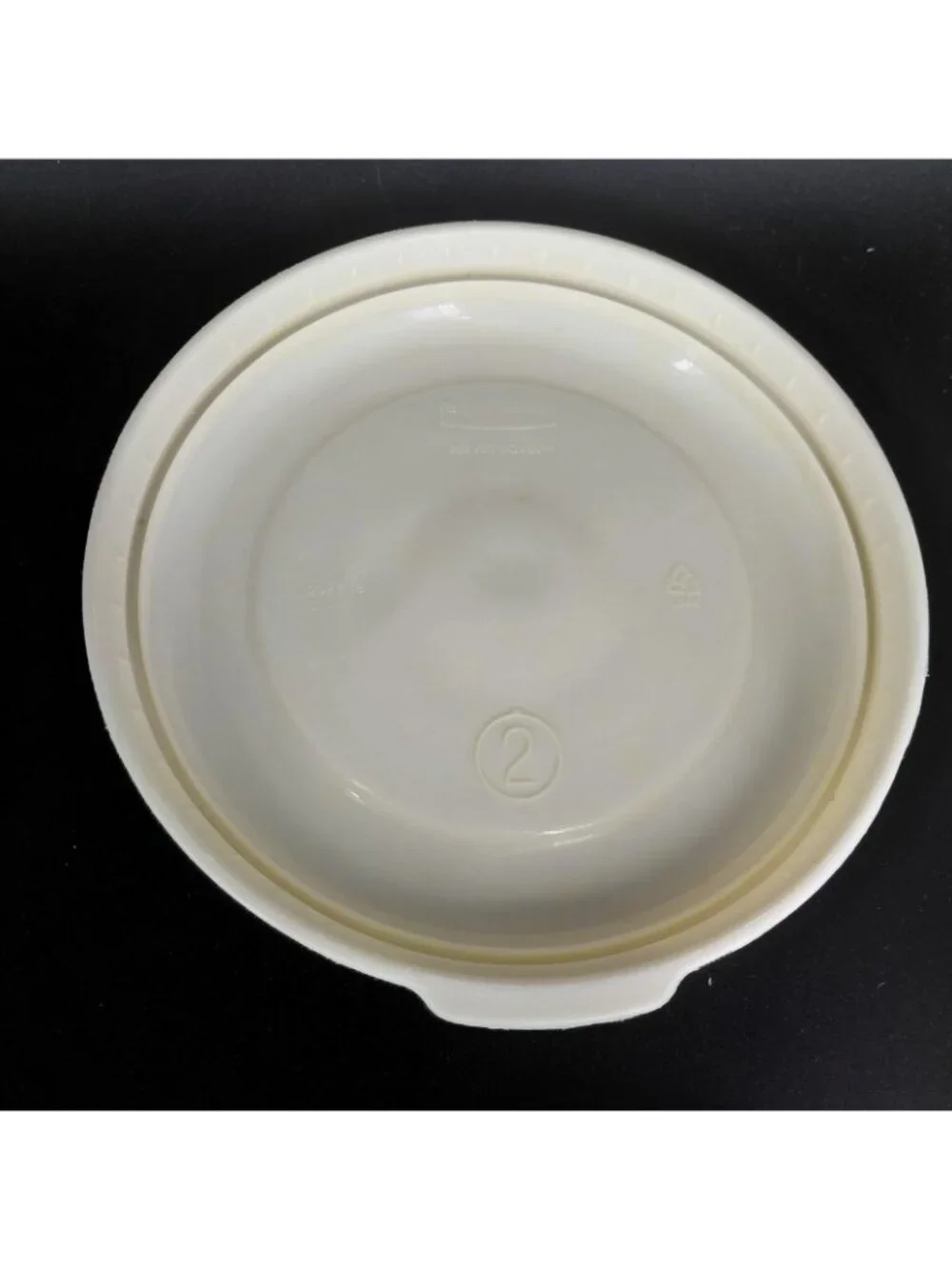 Rubbermaid Servin Saver Container Lids Set 6 Round Replacement #2 #8 Almond